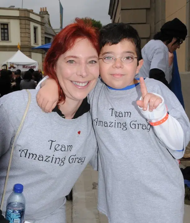 Nicole Brandon and Grayson Standing together Nicole Brandon and Grayson Standing together