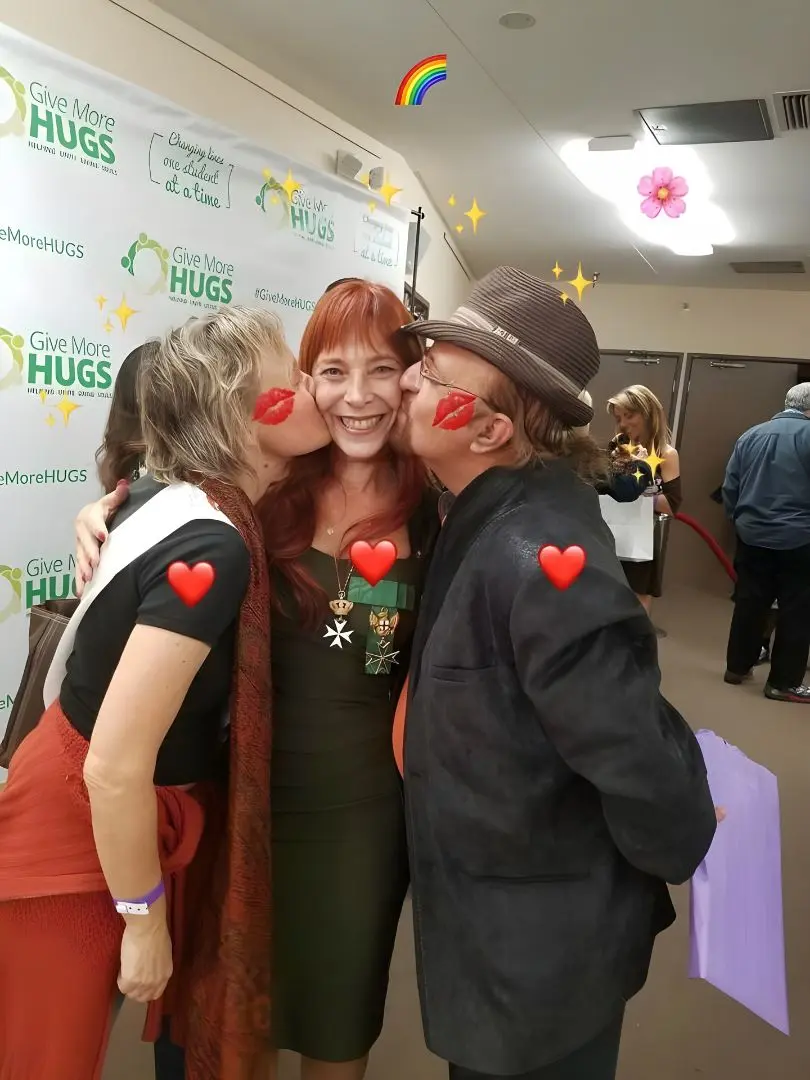 Nicole with friends and colleagues